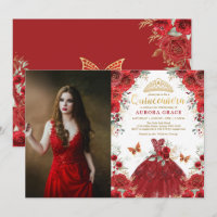 Quinceañera Red Roses Mis Quince 15th Birthday