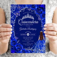 Quinceanera Royal Blue Silver