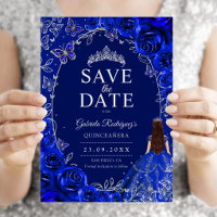Quinceanera Royal Blue Silver