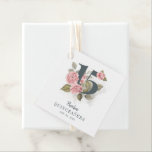 Quinceanera Rustic Floral 15th Birthday Favour Tags<br><div class="desc">Cute modern yet elegant Quinceañera Mis Quince Anos birthday party supplies. Featuring a rustic floral olive green and pink colours design and template that can be easily edited and the text replaced with your own details by clicking the "Personalise" button. For further customisation, please click the "Customise Further" link and...</div>