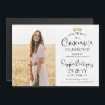 Quinceañera Save the Date Modern Photo Gold Crown Magnetic Invitation<br><div class="desc">Share the joyful news of an upcoming Quinceañera celebration with chic modern photo magnetic save the date invitations. The picture and all wording on this template are simple to personalise, and the magnetic backing makes them easy for family and friends to display. The colours, font styles and overlay opacity can...</div>