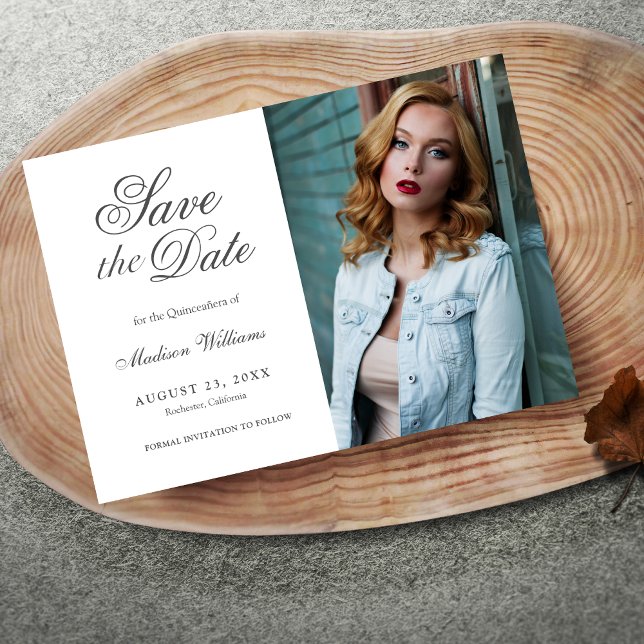 Quinceañera Save The Date Sweet 15 Photo (Creator Uploaded)