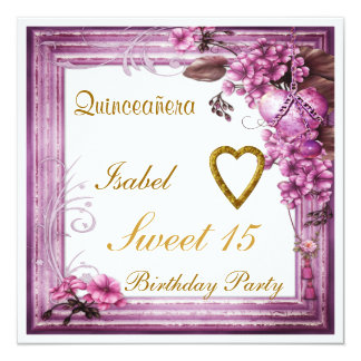 Sweet Fifteen Invitation Card 6