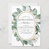 Quinceañera Tropical Magnolia 15th Birthday