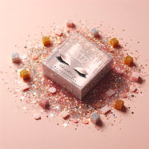 Quinceañeras Crown 16th 15th Bridal Rose Glitter Square Sticker