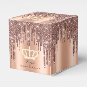 Quinceañeras Sweet 16th Bridal Rose Keya Royal Favour Box