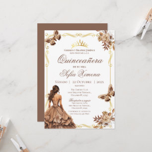 Quincenera Invitation in Spanish Boho