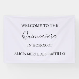QUINCENIERA BIRTHDAY BANNER