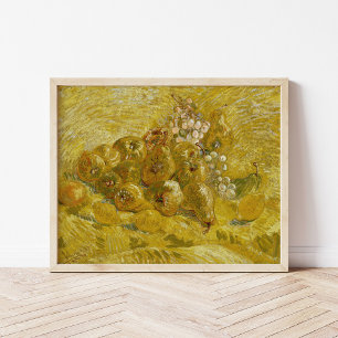 Quinces, Lemons, Pears, Grapes Vincent van Gogh Poster