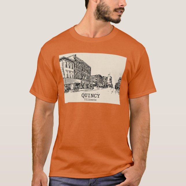 Quincy Illinois 1 T-Shirt (Front)