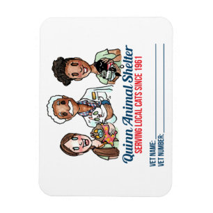 Quinn Animal Shelter vet info magnet