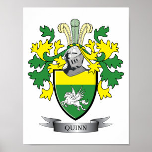Quinn Coat of Arms Poster