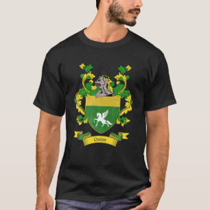 Quinn Coat Of Arms   Quinn Surname Family Crest T-Shirt