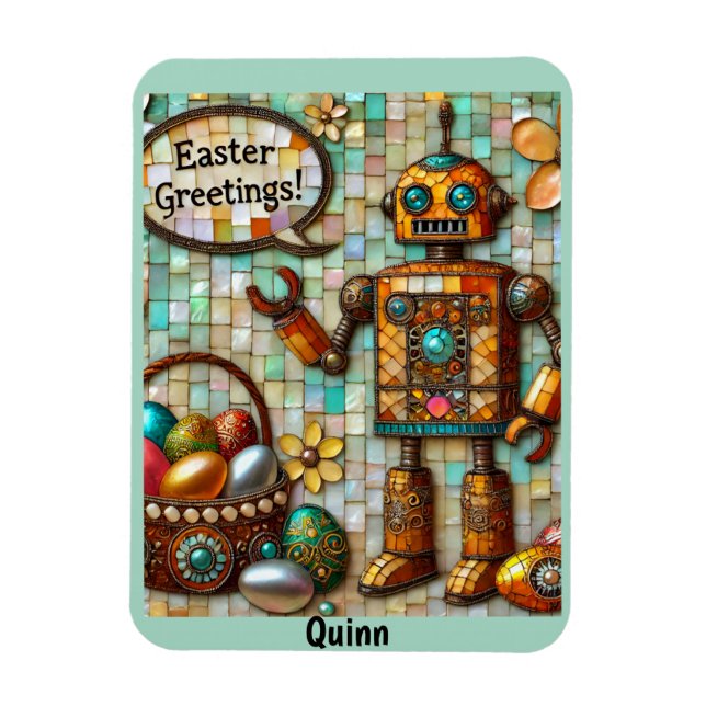 QUINN ~ EASTER GREETINGS ~ MAGNET (Vertical)