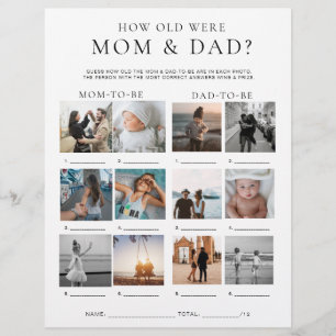 Quinn How Old Were Mum and Dad Photo Game Flyer