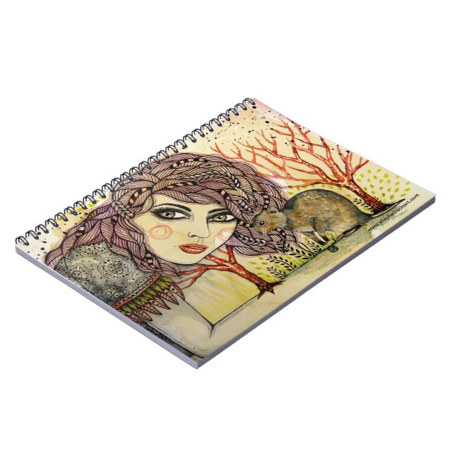 Quinn & Quokka Spiral Notebook (Left Side)