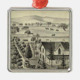 Quinn residence metal tree decoration