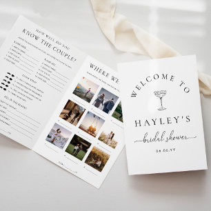 Quinn Script Bridal Shower Game and Menu Booklet