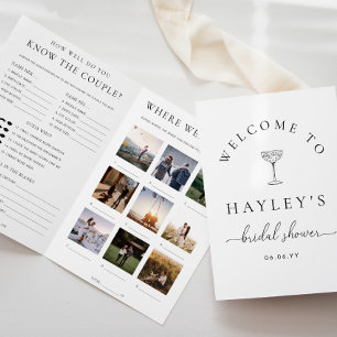 Quinn Script Bridal Shower Game Booklet Flyer