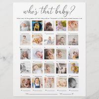 Quinn Who's That Baby 25 Photo Game