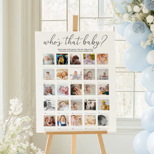 Quinn Who's That Baby 25 Photo Game Poster