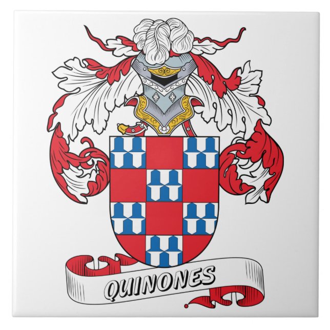 Quinones Family Crest Tile (Front)
