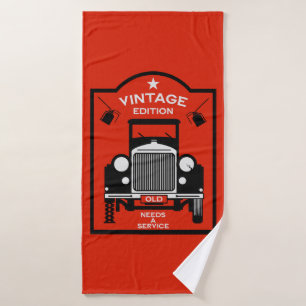 Quinquagenarian Happy Birthday Over The Hill Bath Towel