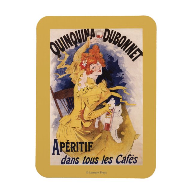 Quinquina Dubonnet Aperitif Promotional Poster Magnet (Vertical)