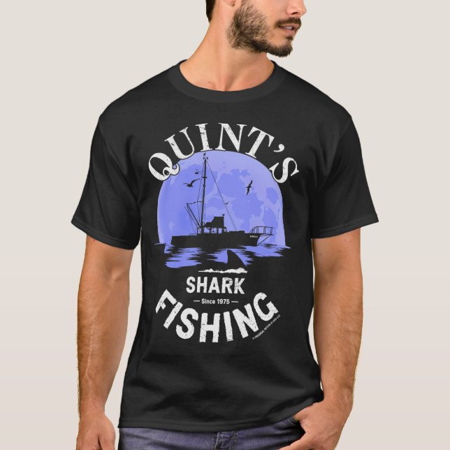 Quintâ€™s Shark Fishing T-Shirt (Front)