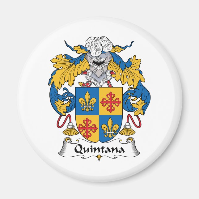 Quintana Family Crest Magnet (Front)
