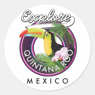 Quintana Roo holbox beach mexico. Classic Round Sticker