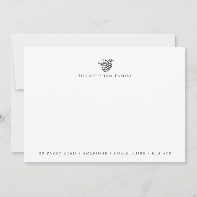 Quintessential Berry Family Address Card (Front)
