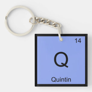 Quintin Name Chemistry Element Periodic Table Key Ring