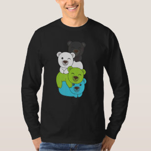 Quiosexual Flag Pile Pride Lgbtq Bear Cute Quiosex T-Shirt