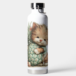 QUIRKY ADORABLE SUMMER THEMED KITTY CAT WATER BOTTLE