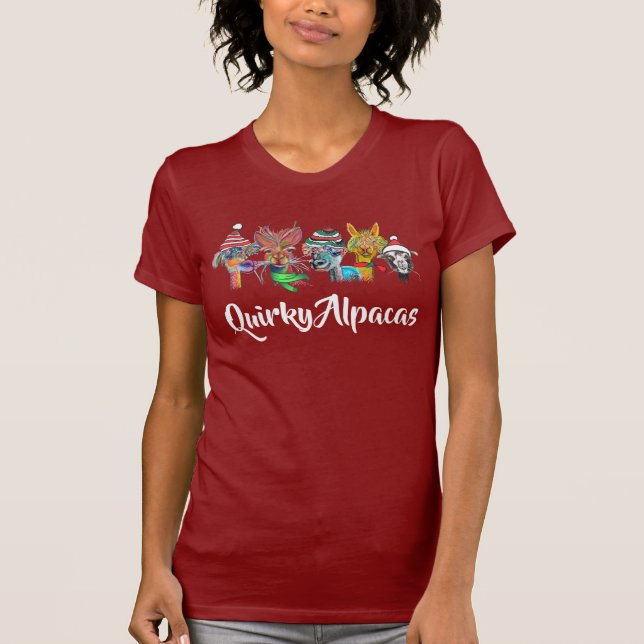 Quirky Alpacas Chistmas 19a T-shirt (Front)