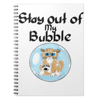 Quirky and fun bubble cat collection. notebook