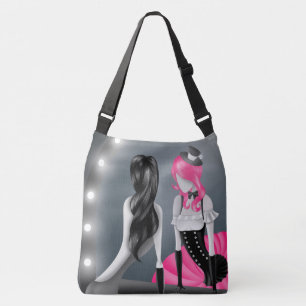 Quirky Ballerina & Dancer refection Crossbody Bag