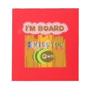 Quirky Bee Art Print Notepad