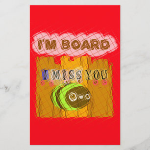 Quirky Bee Art Print Stationery