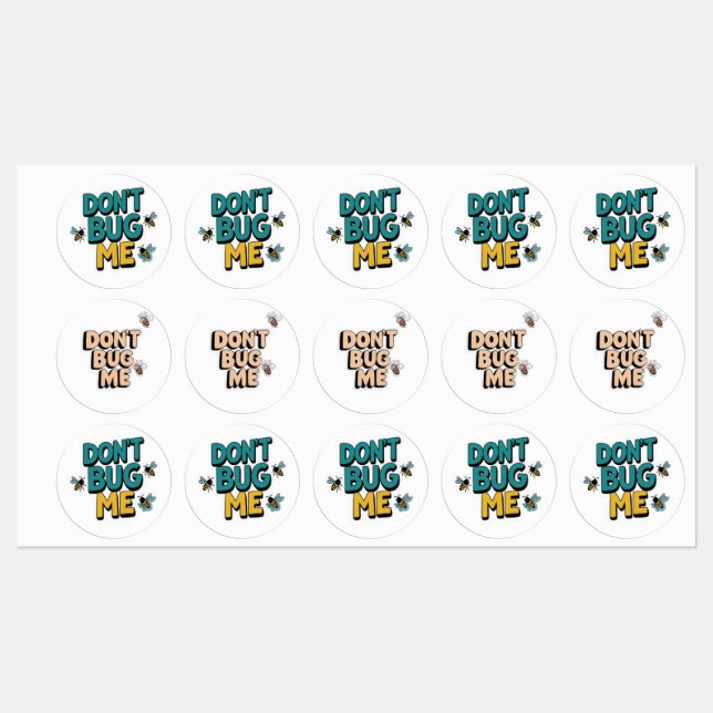 Quirky Bee Pun – Don’t Bug Me Artwork (Sheet)