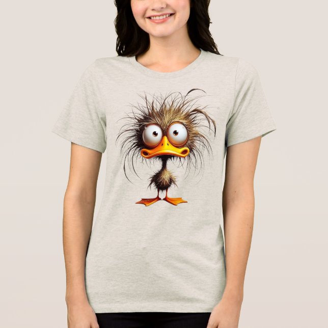Quirky Bird Tri-Blend Shirt (Front)
