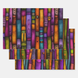 QUIRKY BOOK SPINES DECORATIVE PAPER SET