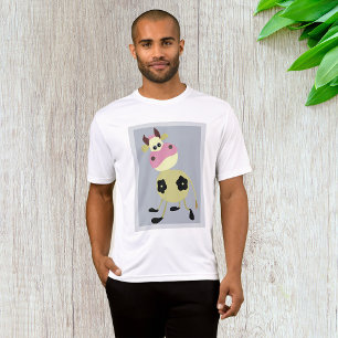 Quirky Cartoon Cow Fun Farm Animal  T-Shirt