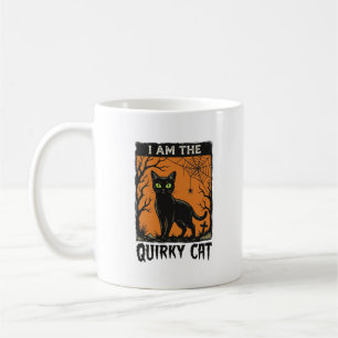 Quirky Cat Halloween Vintage Engraving T-Shirt Des Coffee Mug