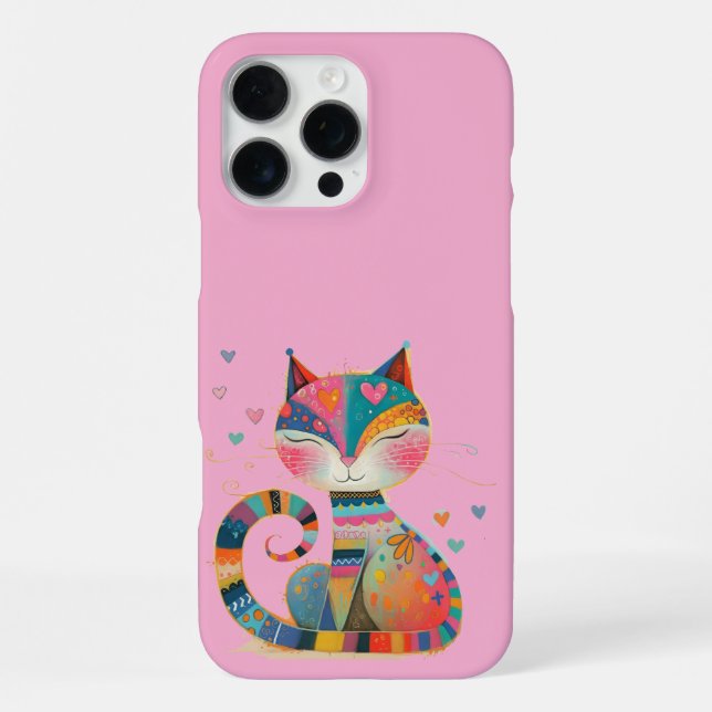 Quirky Cat  iPhone Case (Back)