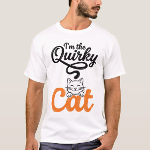 Quirky Cat Vintage Engraving Cat Lover Design_1 T-Shirt