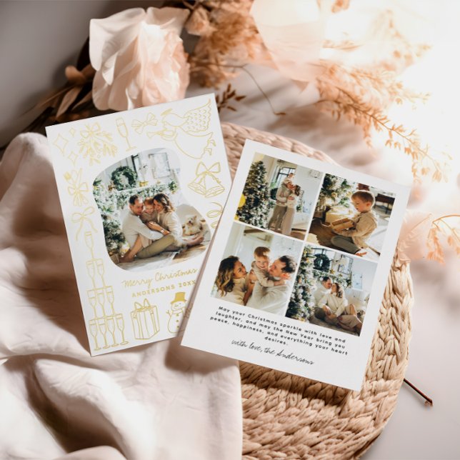 Quirky Christmas 5 Photo Hand drawn Doodle (Creator Uploaded)