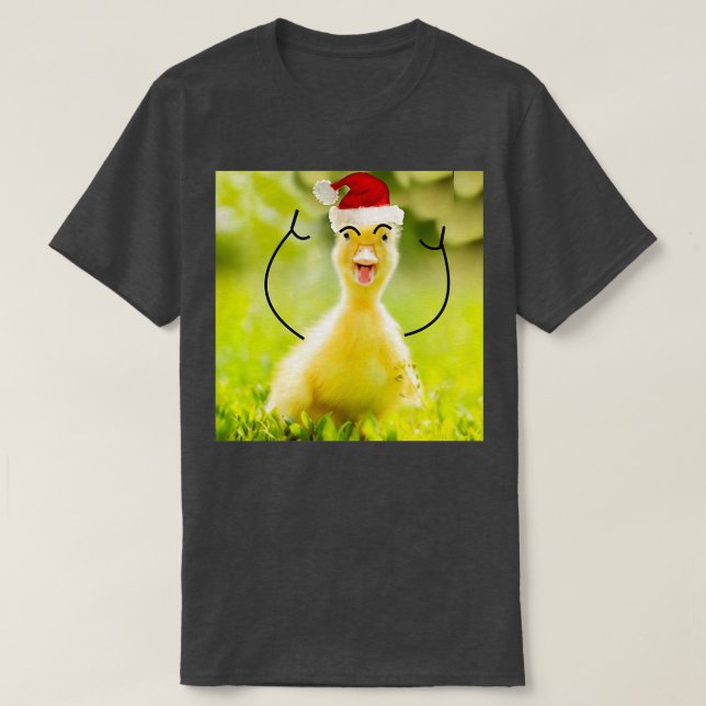 Quirky Christmas Duck T-Shirt (Design Front)