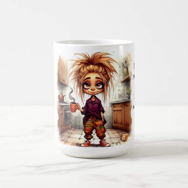 Quirky Coffee Lady 1st Cup Mug (Center)
